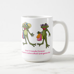 Café De BFF dos melhores amigos caneca do sapo para