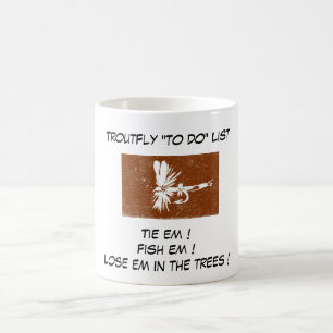 Café De "Coachman Brown - caneca da lista da mosca da
