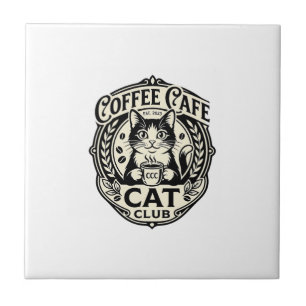 Café de Gato Engraçado Gráfico de Gato - Café de G
