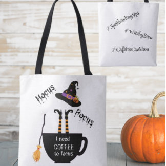 Café de Hocus Pocus para Focar Bolsa do Halloween
