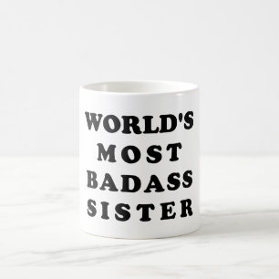 Café De irmã do Badass do mundo a maioria. Caneca