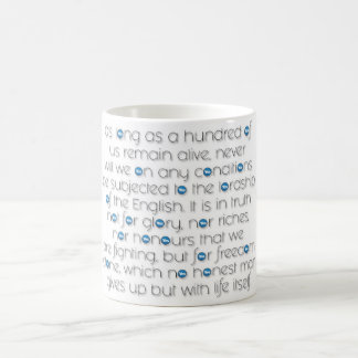 CAFÉ "DECLARAÇÃO DA CANECA BRANCA CLÁSSICA DE ARBROATH