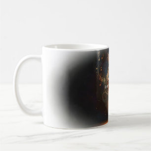 Café 🎸 Deixe a Música Subir Caneca de Guitarra Elétric