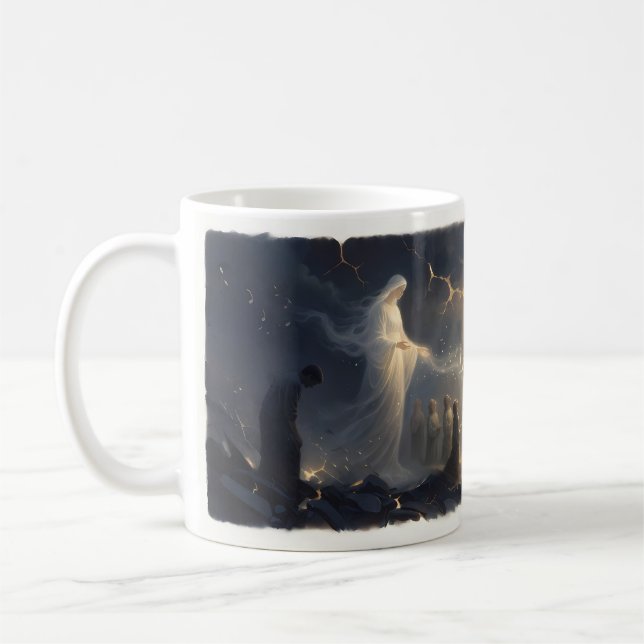 Café Deixe que seja a misericórdia áurea Caneca de arte (Esquerda)