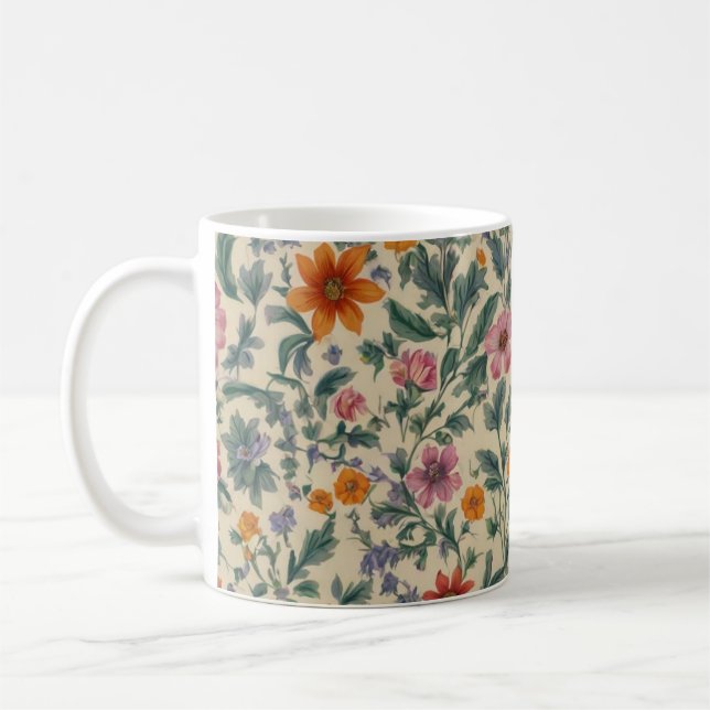 Café Deleita Caneca De Flor Feminina (Esquerda)