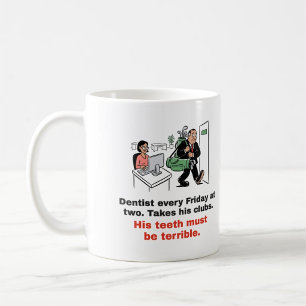 Café Dentista Toda Sexta-feira: Caneca de Golfe do Escr