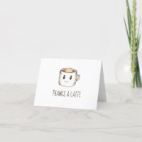 Café Dentro vazio Obrigado Cartões