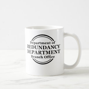 Café Departamento de Humor de Caneca Engraçada Redundân