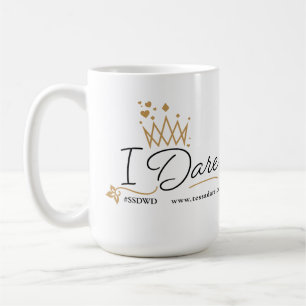 Café Desafio de Tessa, "eu ouso" a caneca