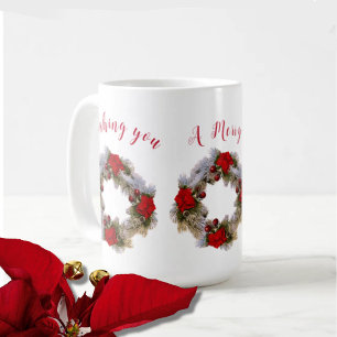 Café Deseje-lhe uma feliz caneca de Natal