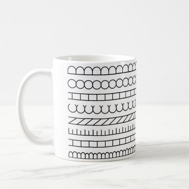 Café Desenho de arte indiana em uma caneca (Esquerda)