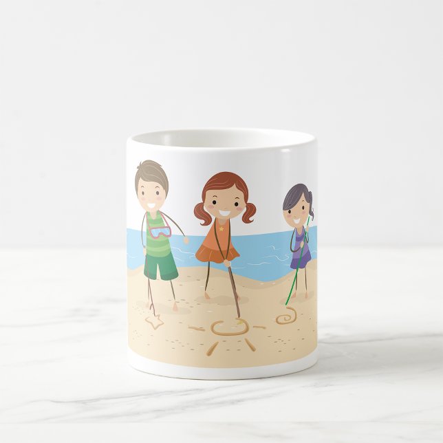 Café Desenho Na Caneca De Areia (Criador carregado)