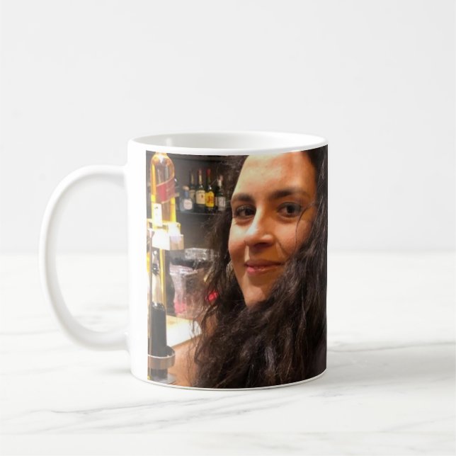 Café design de caneca apenas com a minha imagem (Esquerda)