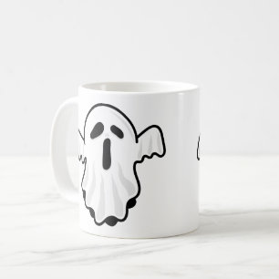 Café Design de Caneca de Fantasma de Halloween Fofo