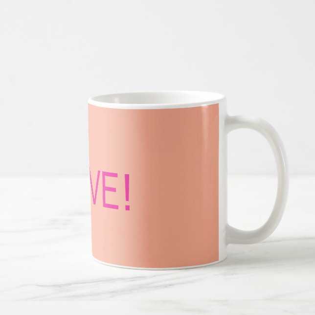 Café design de caneca "Eu Amo!" (Direita)