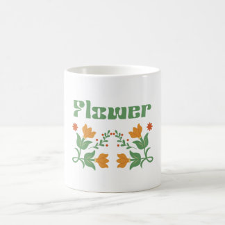 Café design de caneca floral “Flor”