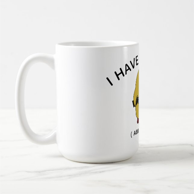 Café Design de Citação de Caneca de Pato Engraçado (Esquerda)