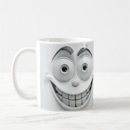 Café Design de Envoltório de Caneca 3D com Rosto Sarcás