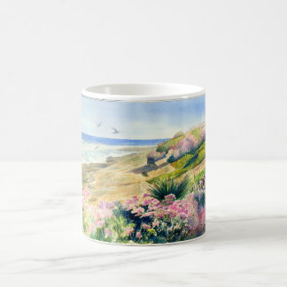 Café Design de escape sobre a caneca branca