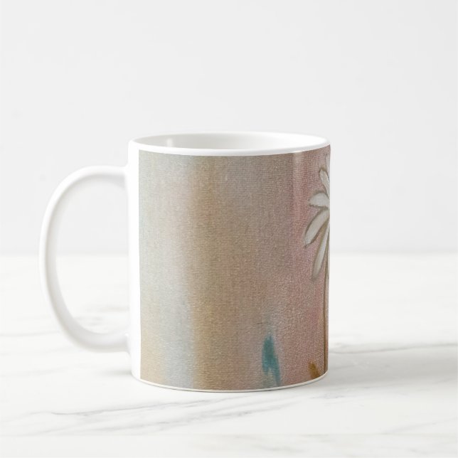 Café Design de pintura a óleo na caneca (Esquerda)