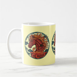 Café Design do Caneca do Ano do Cavalo de Fogo 2