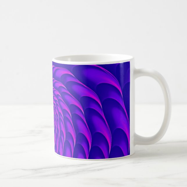 Café Design do Fractal (porca de Cricca, UV) na caneca (Direita)