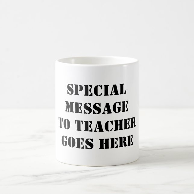 Café Design Minha própria taça - Caneca de Professora E (Centro)