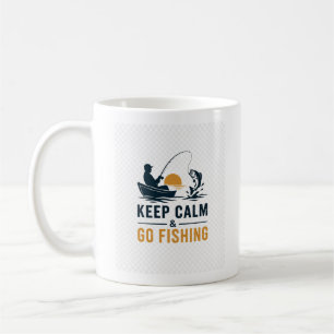 Café Design Minimalista de Caneca de Pesca