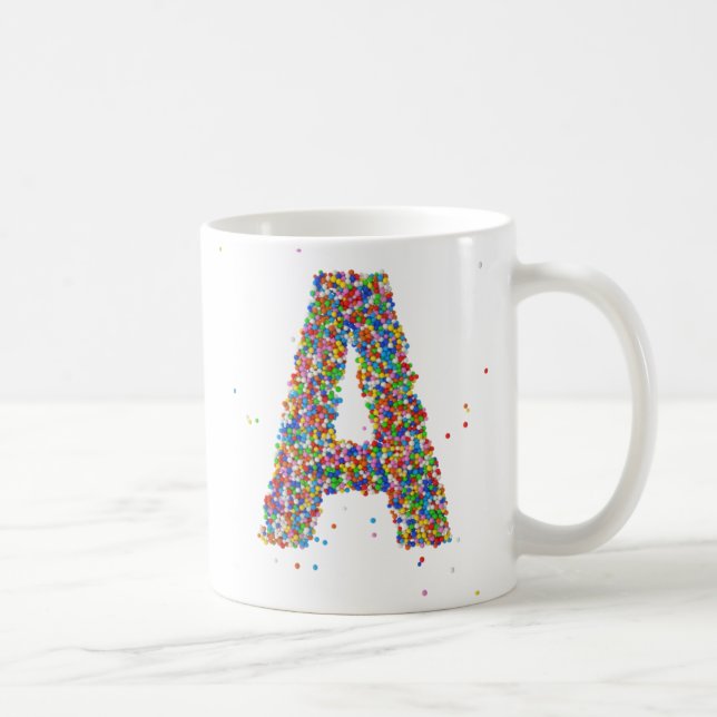 Café Design Monograma de de borrifagem Uma caneca de ca (Direita)