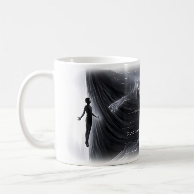 Café Desordem — Caneca de Arte Sombrio Surreal (Esquerda)