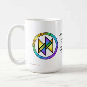 Café Desperte para a Alegria! Caneca de 15 oz com Runa