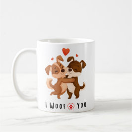 Café dia de os namorados presente caneca cachorros-quen