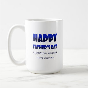 Café Dia de os pais feliz - 15 oz. Caneca