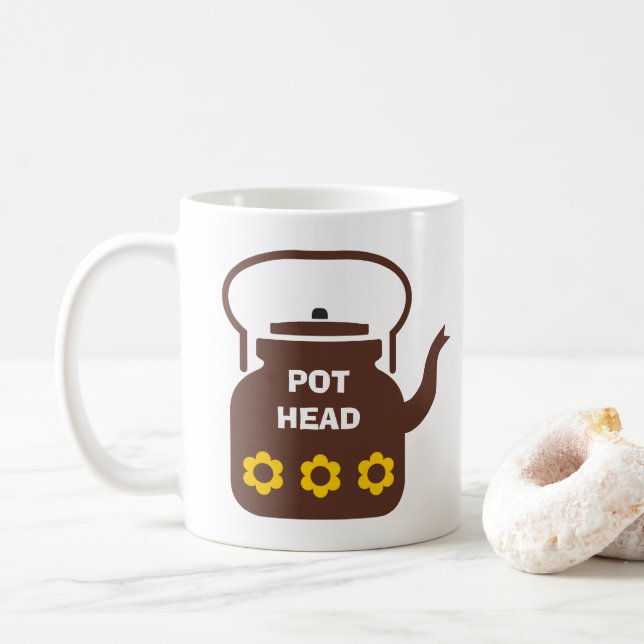 Café DIVERTIDO! 🫖 Caneca Cabeça de Panela – Amante de  (Com Donut)