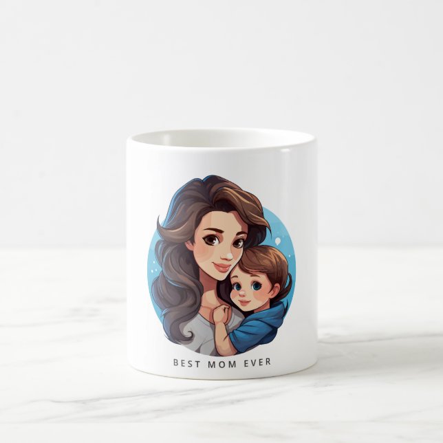 Café Doce mãe e Dia de as mães caneca (Centro)