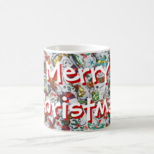 Café Doce Snowmen Merry caneca de Natal