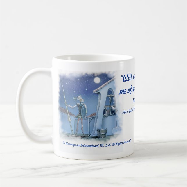 Café DON QUIXOTE - caneca - taza de Cervantes (Esquerda)