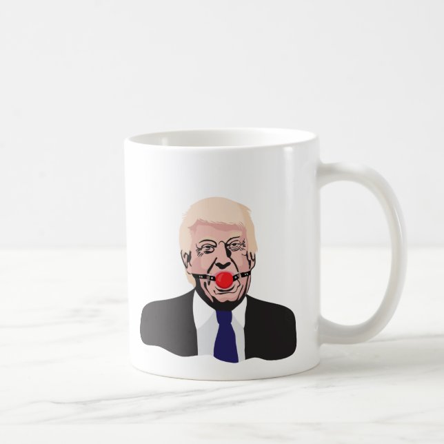 Café Donald Trump com uma bola da mordaça - caneca de (Direita)