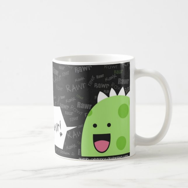 Café Dos dinossauros caneca de Rawr assim (Direita)