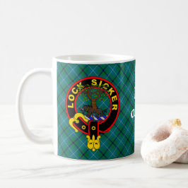 Café Douglas de Morton na caneca antiga Douglas tartan