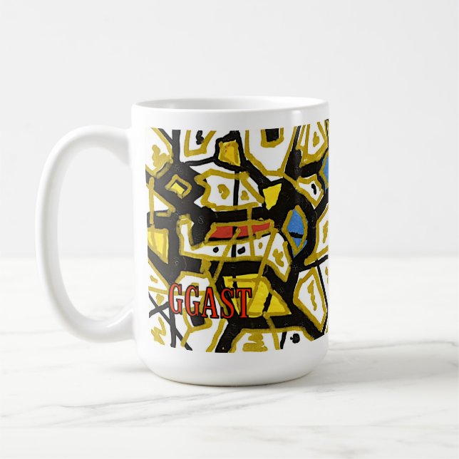 Café "DOURADA", colecionável de caneca artística (Esquerda)