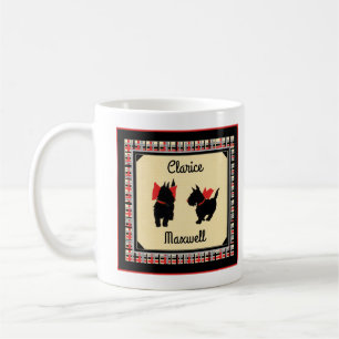 Café Duas caneca de arcos vermelhos personalizadas esco