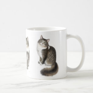 Café Duffy a caneca do gato de racum de Maine