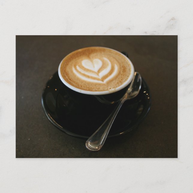 Café é amor - cartão postal (Frente)