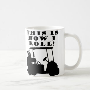 Café É Assim Que Eu Dirijo Carrinho de Golfe Caneca Div