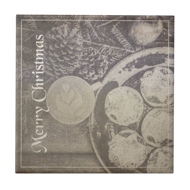 Café e Biscoitos de Natal Vintage (Frente)
