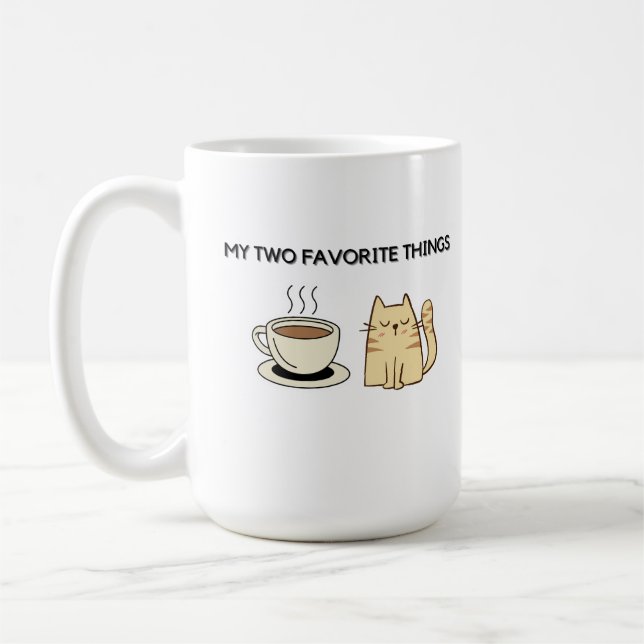 Café e caneca de gato (Esquerda)