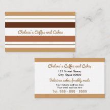 Café e Cartão de visita de Chocolate