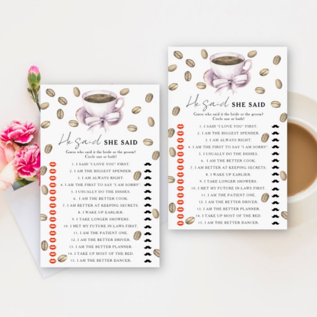 Café e Chá de panela Arco Ele disse que ela disse  (Criador carregado)