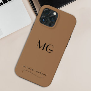 Café e Creme Monogramados Minimalistas com Nome